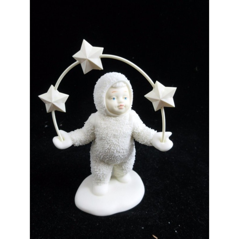 Dept 56 Snowbabies Winter Tales Look What I Can Do #68195 Bisque Figurine